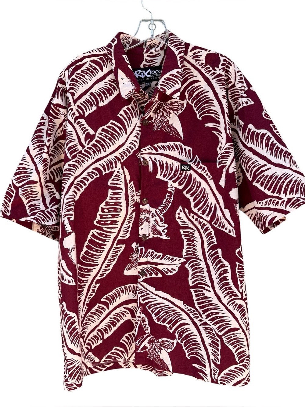 Men’s Rix Island Wear Classic Fit Hawaiian Shirt Size XXL
